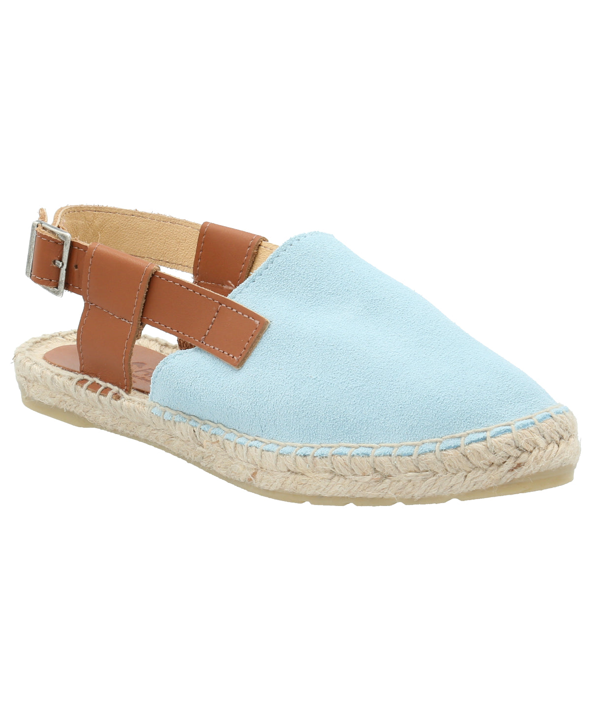 Alpargata Cuero Mujer Calatea Celeste Rockford