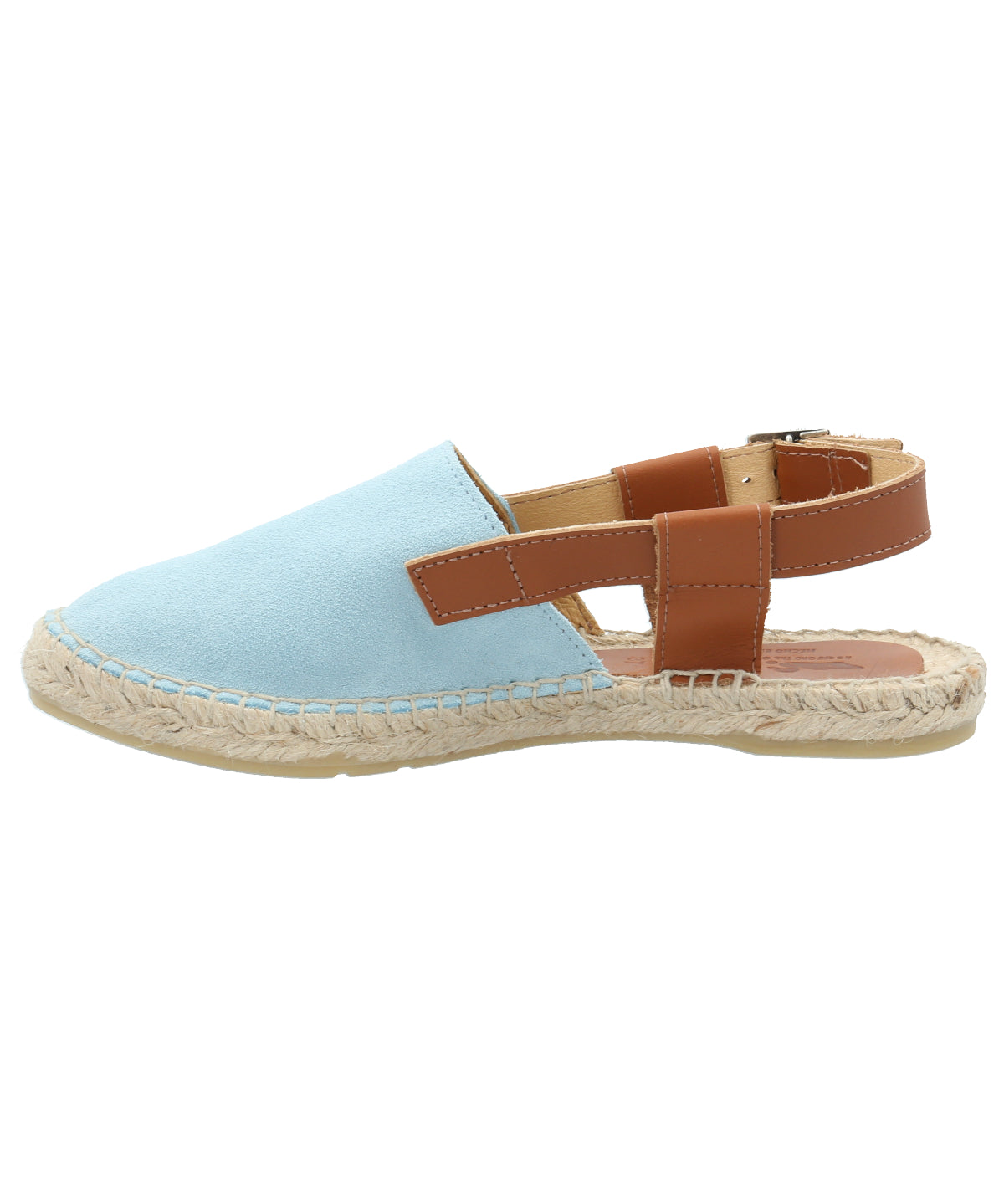 Alpargata Cuero Mujer Calatea Celeste Rockford