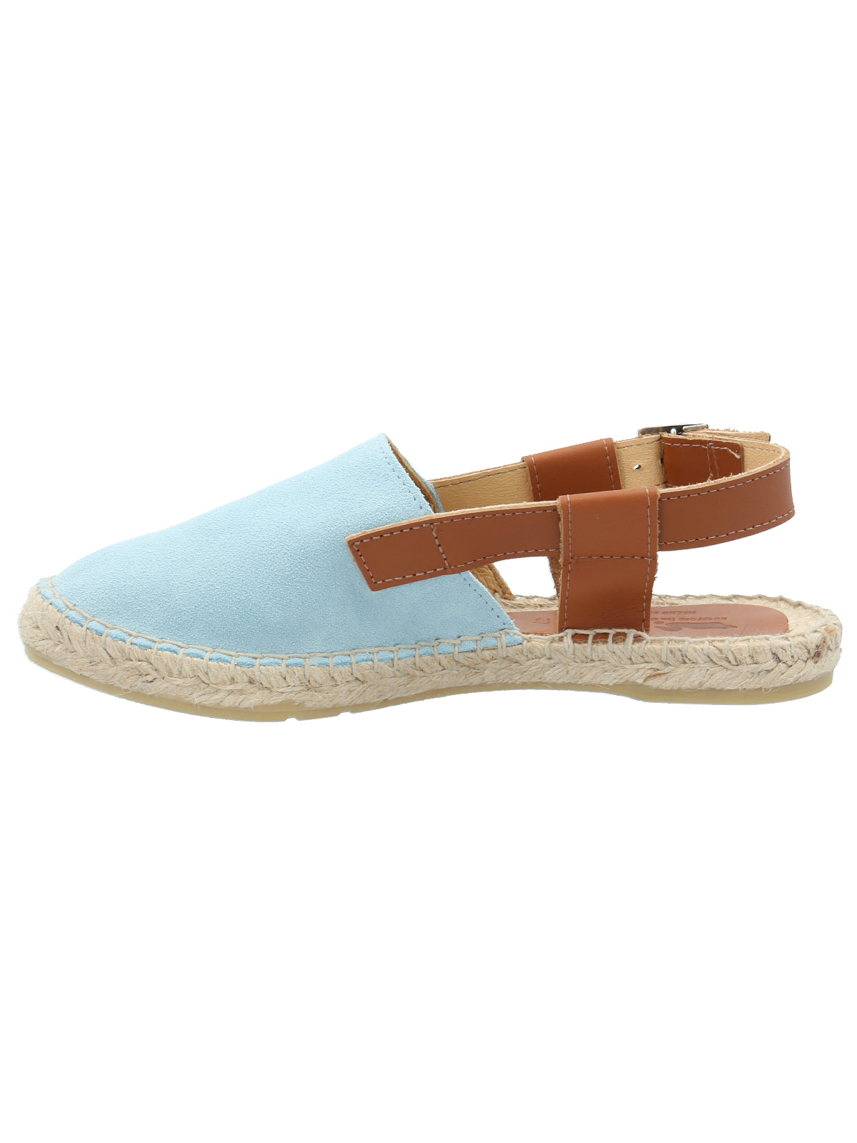 Alpargata Cuero Mujer Calatea Celeste Rockford