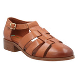 Zapato Cuero Mujer Lala Café Rockford