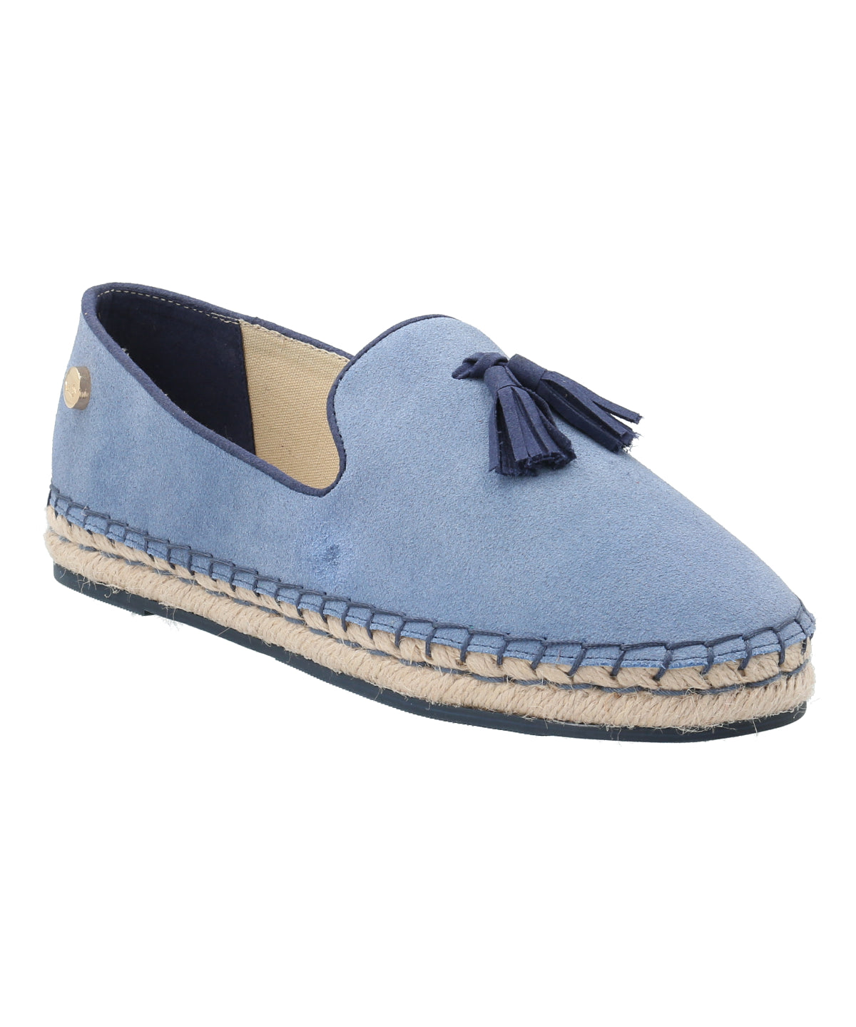 Alpargata Cuero Mujer Amareza Azul Rockford