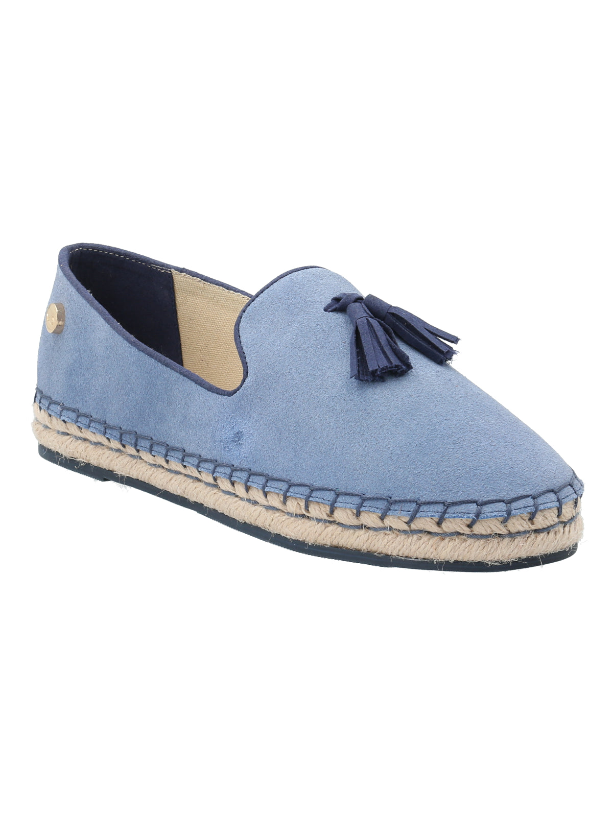 Alpargata Cuero Mujer Amareza Azul Rockford