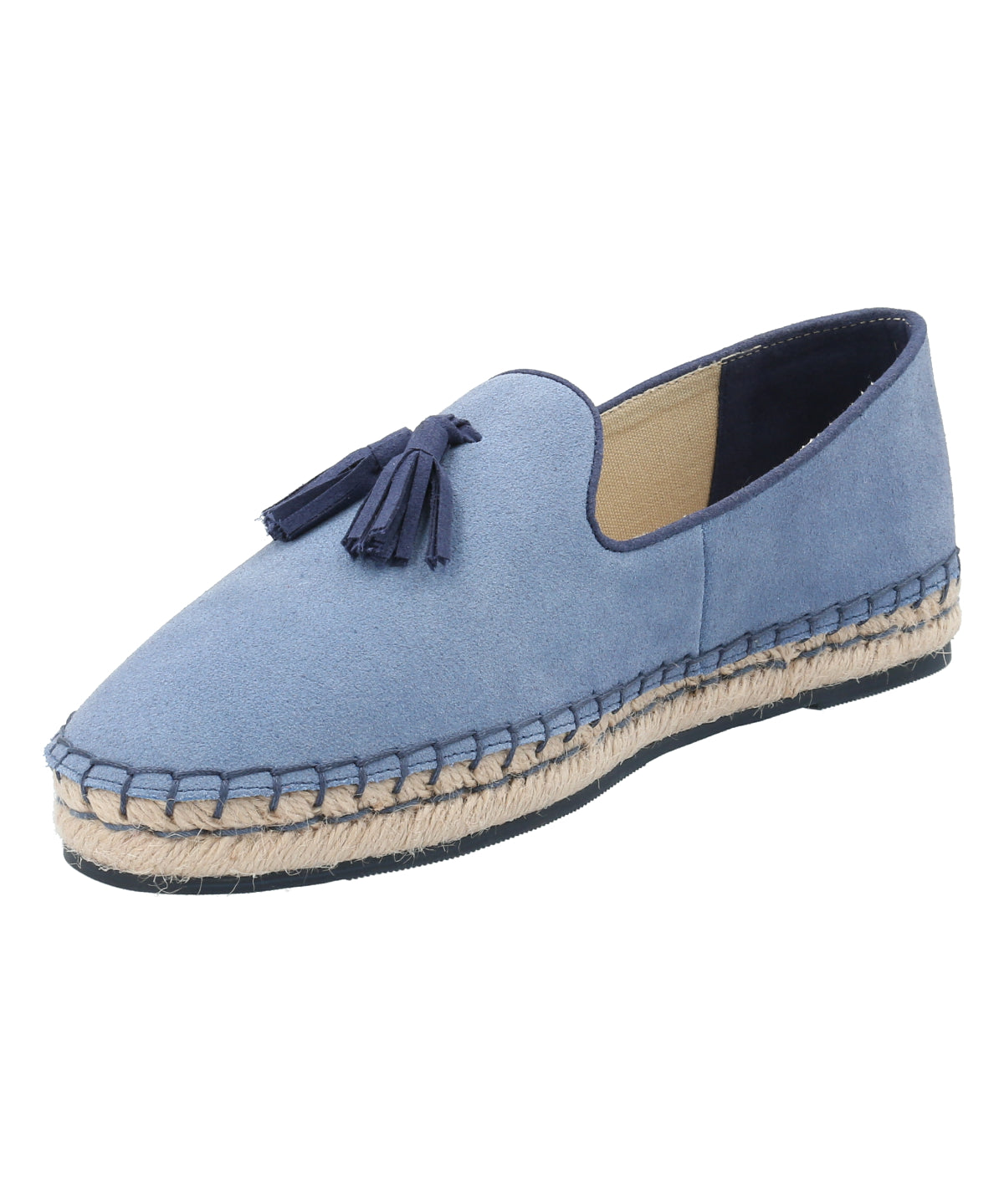 Alpargata Cuero Mujer Amareza Azul Rockford