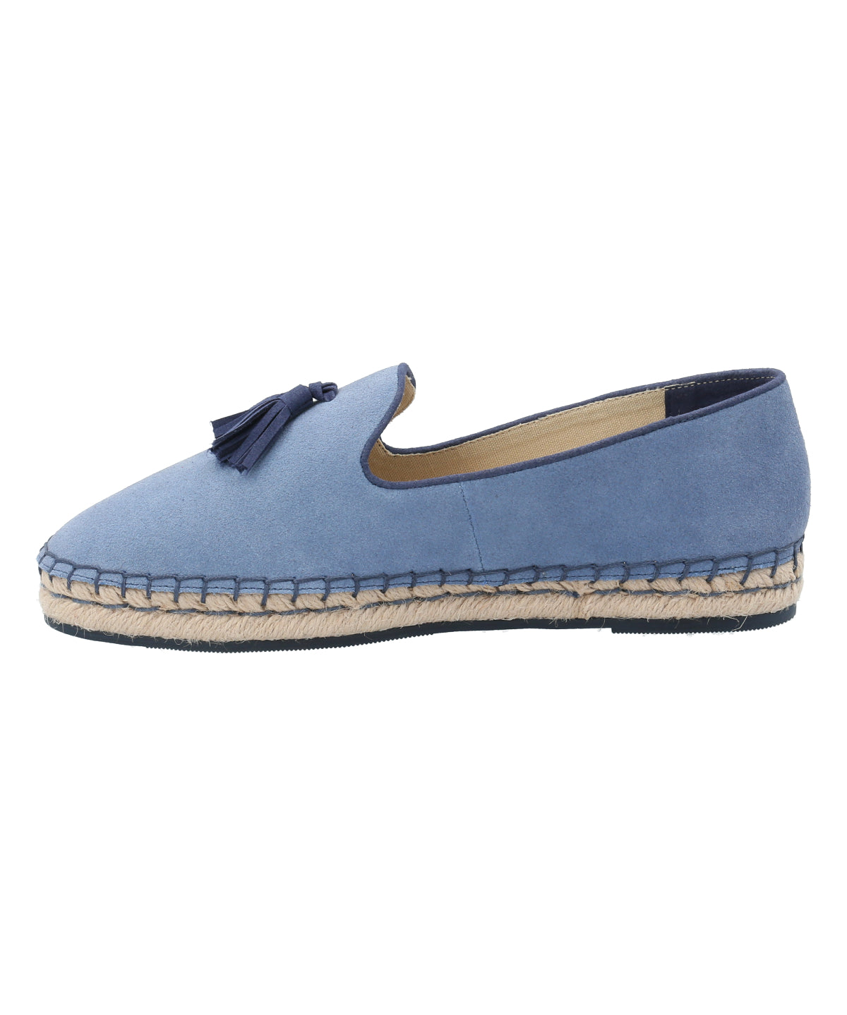 Alpargata Cuero Mujer Amareza Azul Rockford
