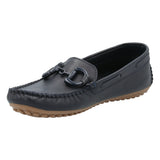 Mocasín Cuero Mujer Marizia Azul Rockford