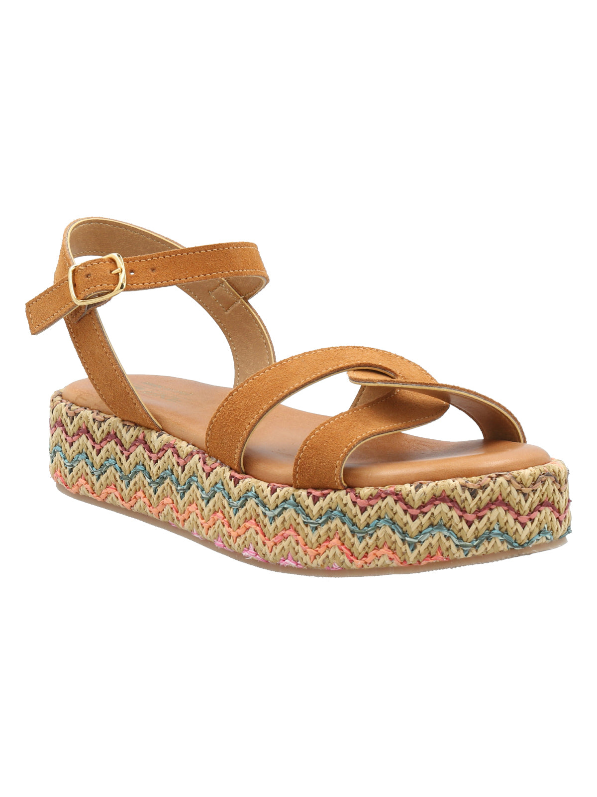 Sandalia Cuero Mujer Clavel Multicolor Rockford