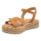 Sandalia Cuero Mujer Clavel Multicolor Rockford