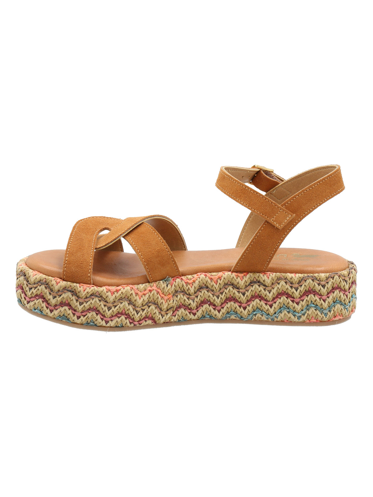 Sandalia Cuero Mujer Clavel Multicolor Rockford