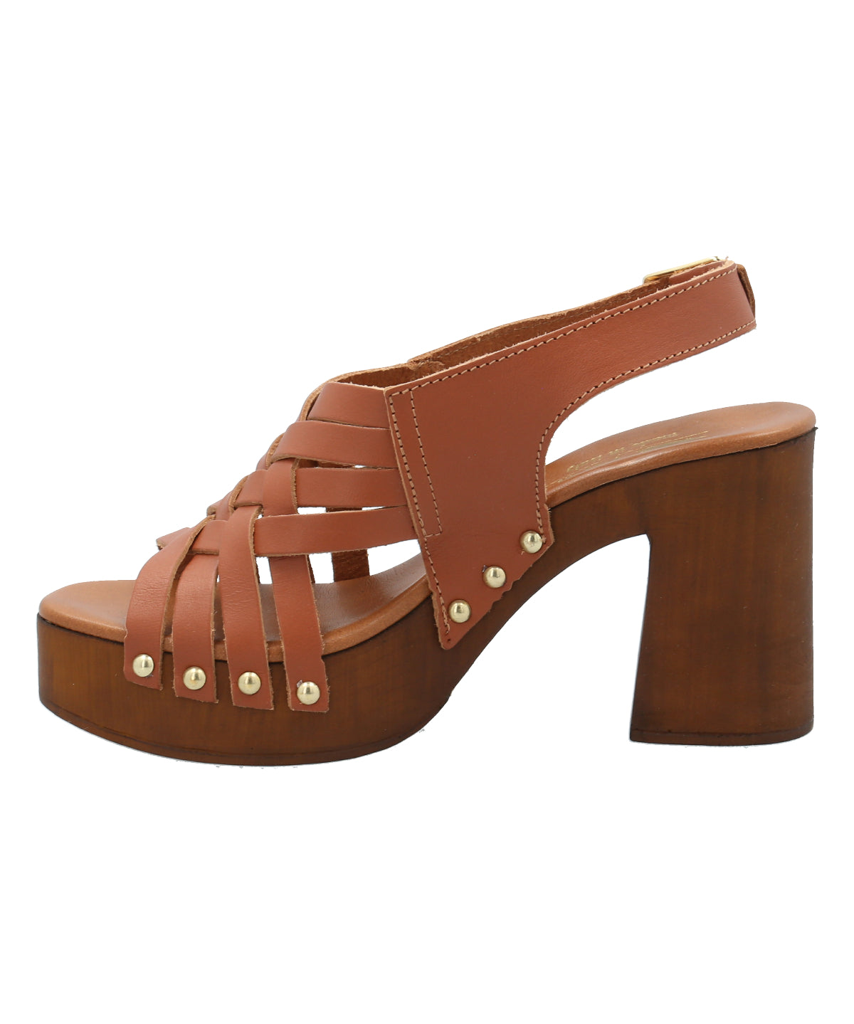 Sandalia Cuero Mujer Azucena Café Rockford