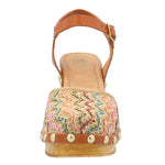 Sueco Cuero Mujer Azafran Multicolor Rockford