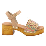 Sandalia Cuero Mujer Geranio Multicolor Rockford