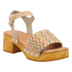 Sandalia Cuero Mujer Geranio Multicolor Rockford