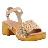 Sandalia Cuero Mujer Geranio Multicolor Rockford