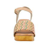 Sandalia Cuero Mujer Geranio Multicolor Rockford