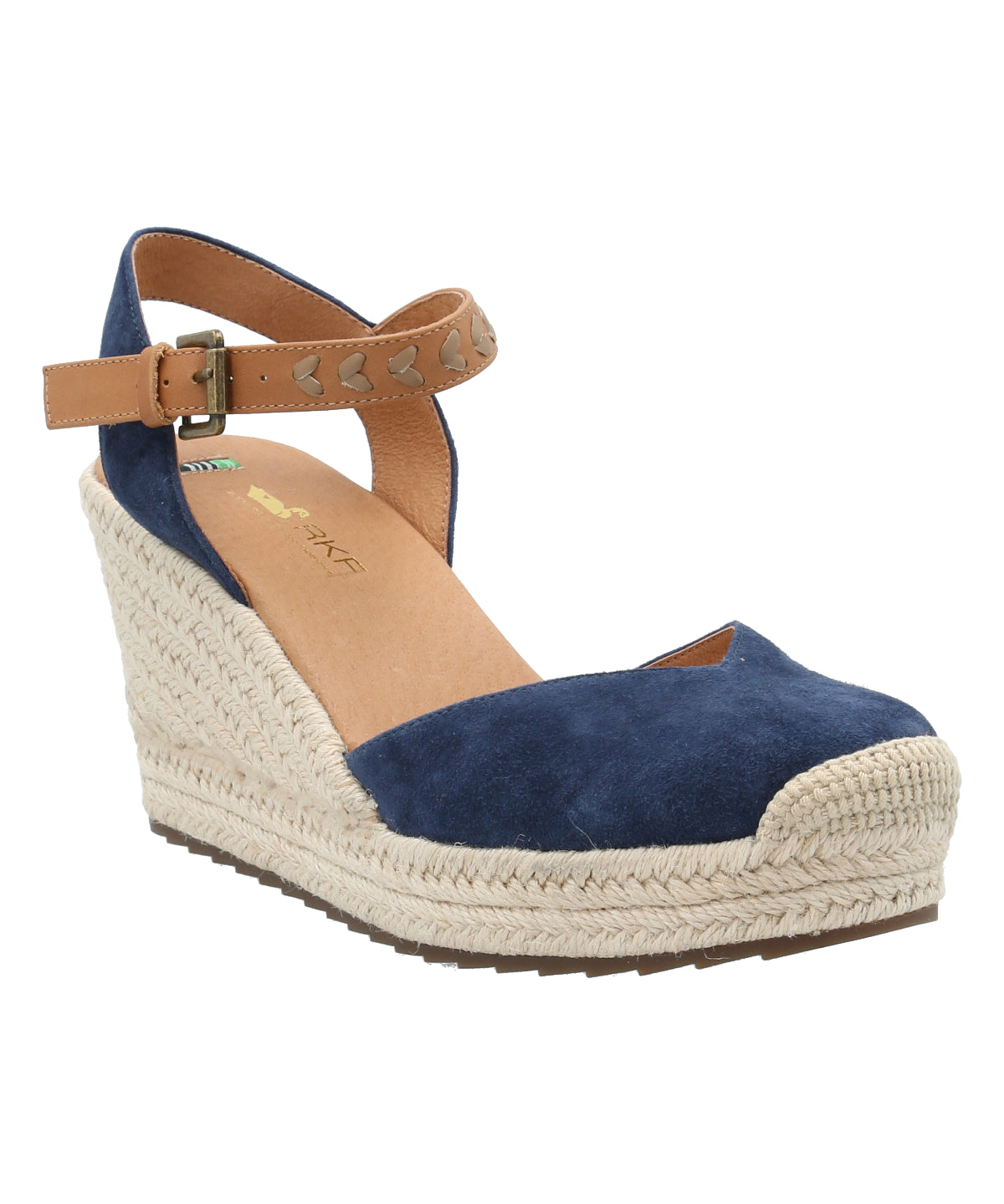 Alpargata Cuero Mujer Lis Azul Rockford