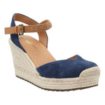 Alpargata Cuero Mujer Lis Azul Rockford
