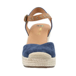 Alpargata Cuero Mujer Lis Azul Rockford