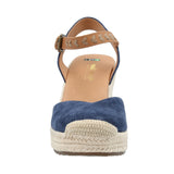 Alpargata Cuero Mujer Lis Azul Rockford