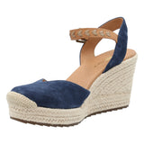 Alpargata Cuero Mujer Lis Azul Rockford