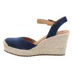 Alpargata Cuero Mujer Lis Azul Rockford
