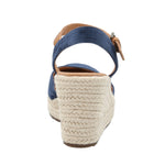 Alpargata Cuero Mujer Lis Azul Rockford