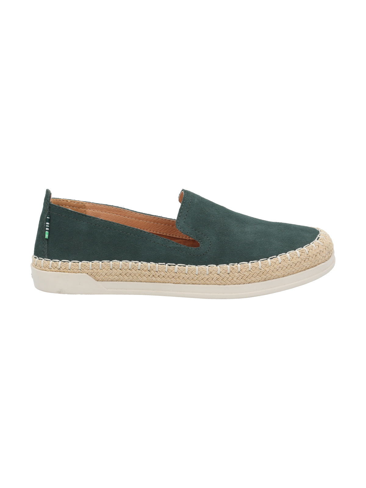 Alpargata Cuero Mujer Agapanto Verde Rockford