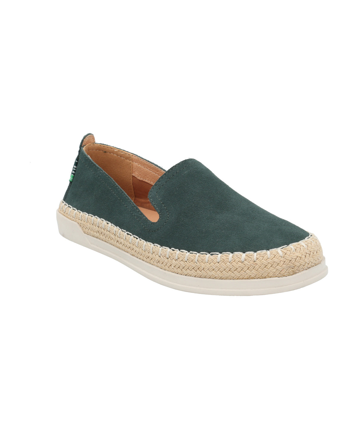 Alpargata Cuero Mujer Agapanto Verde Rockford
