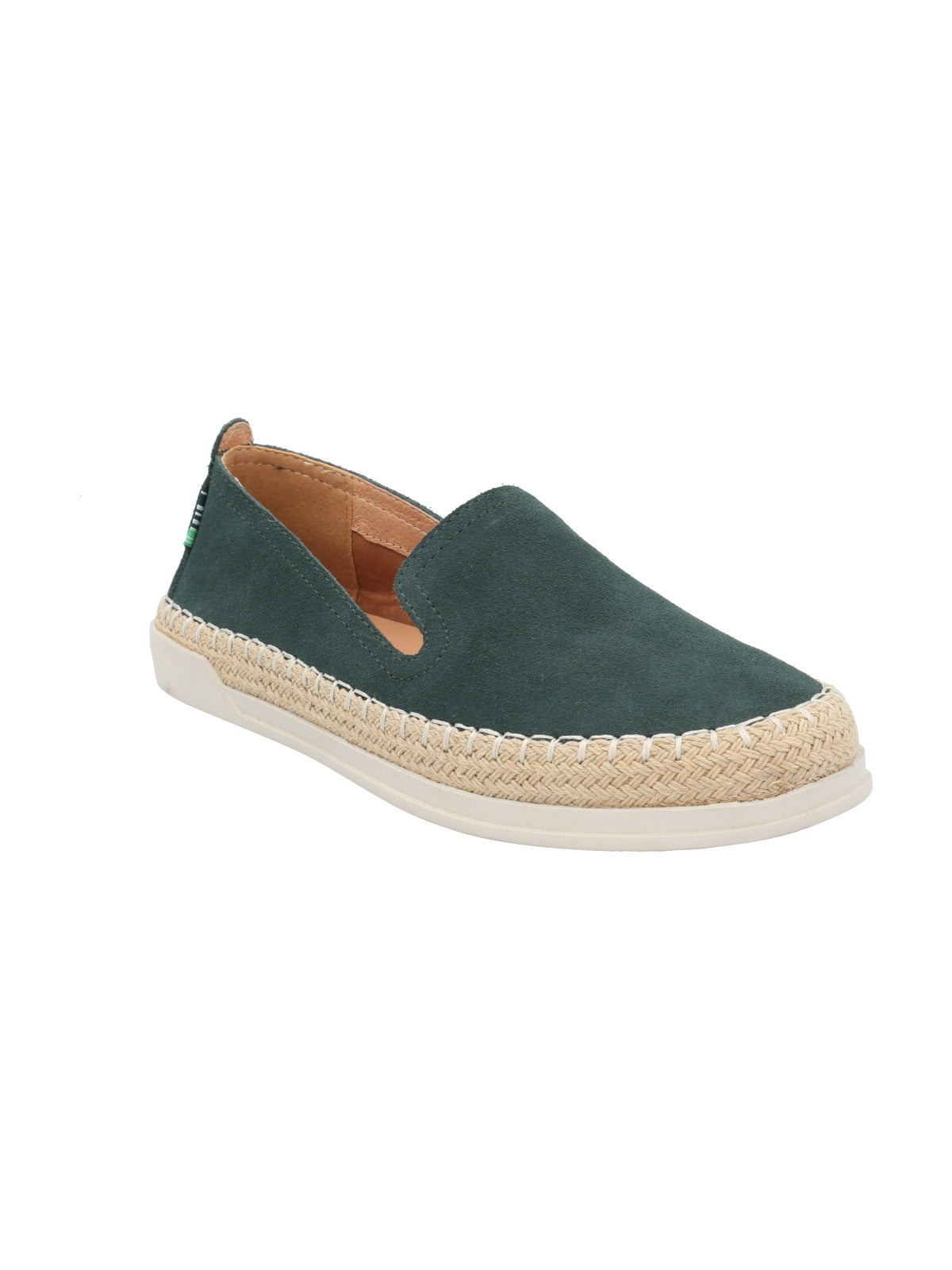 Alpargata Cuero Mujer Agapanto Verde Rockford