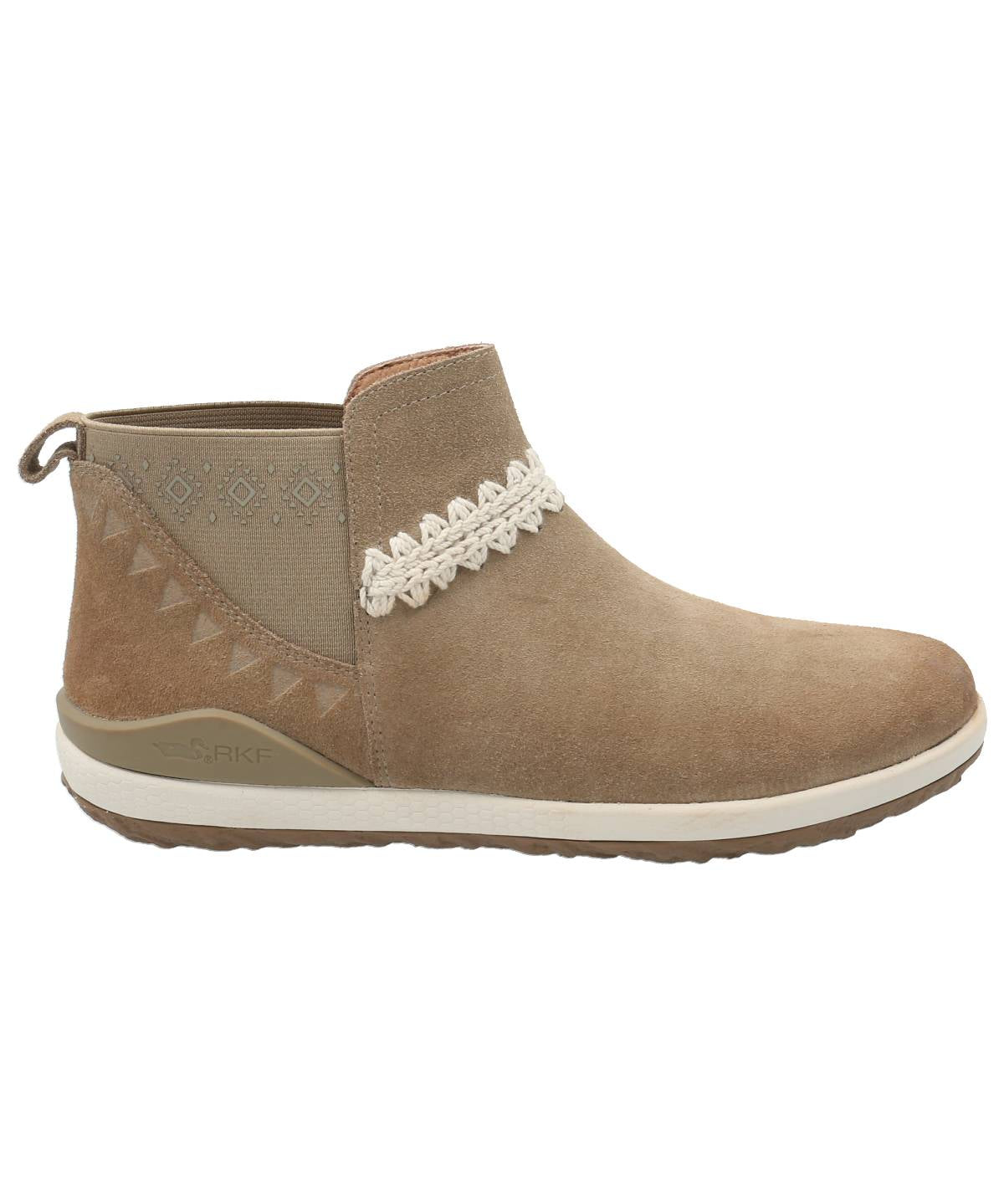 Botín Cuero Mujer Silverstone Beige Rockford