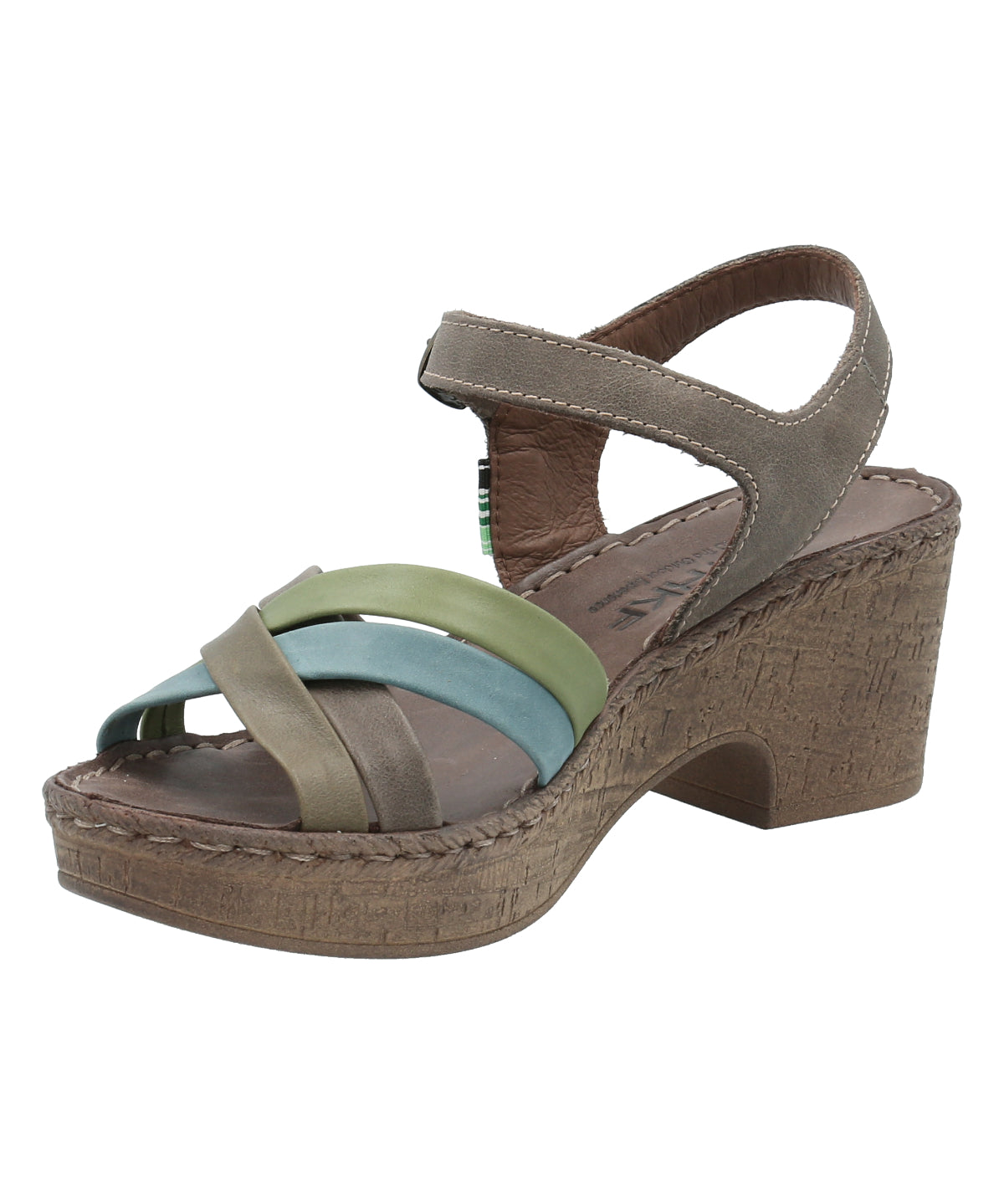 Sandalia Cuero Mujer Dalia Verde Rockford
