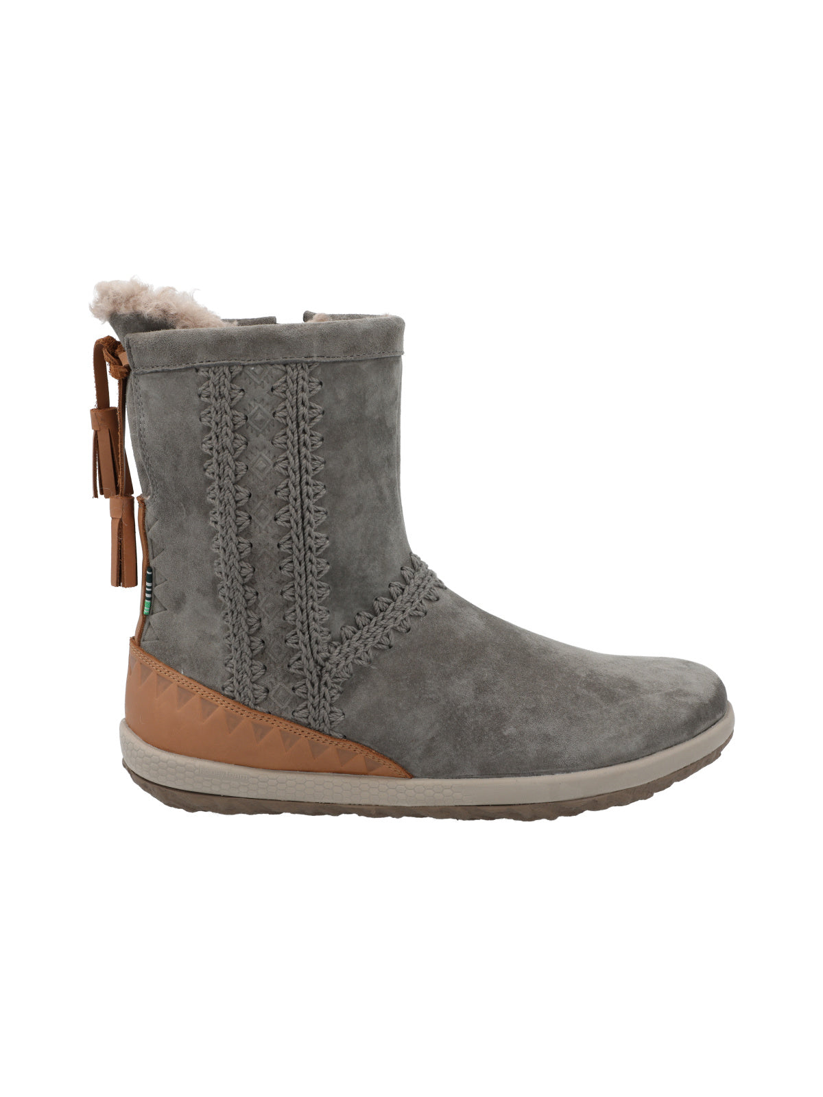 Botin Cuero Mujer Andalea Gris