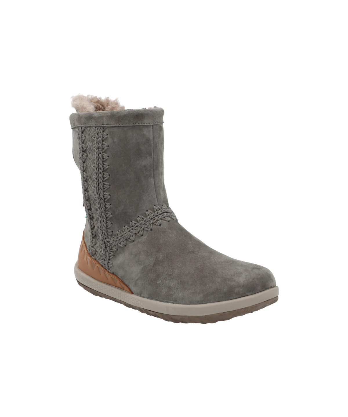 Botin Cuero Mujer Andalea Gris