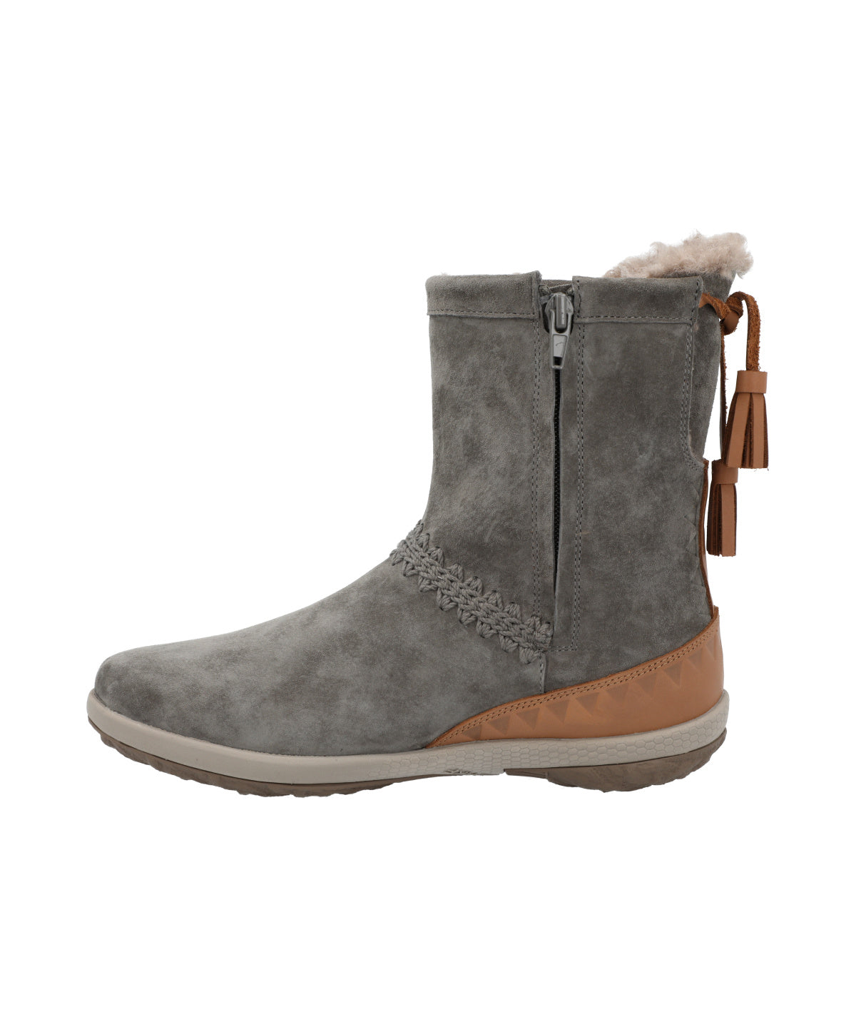 Botin Cuero Mujer Andalea Gris