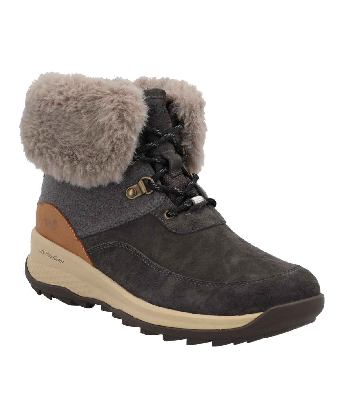 Botin Cuero Mujer Bimba Gris