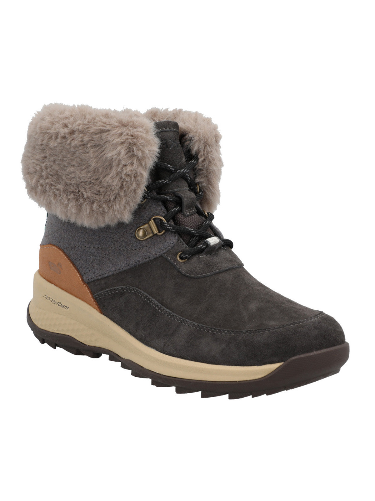 Botin Cuero Mujer Bimba Gris