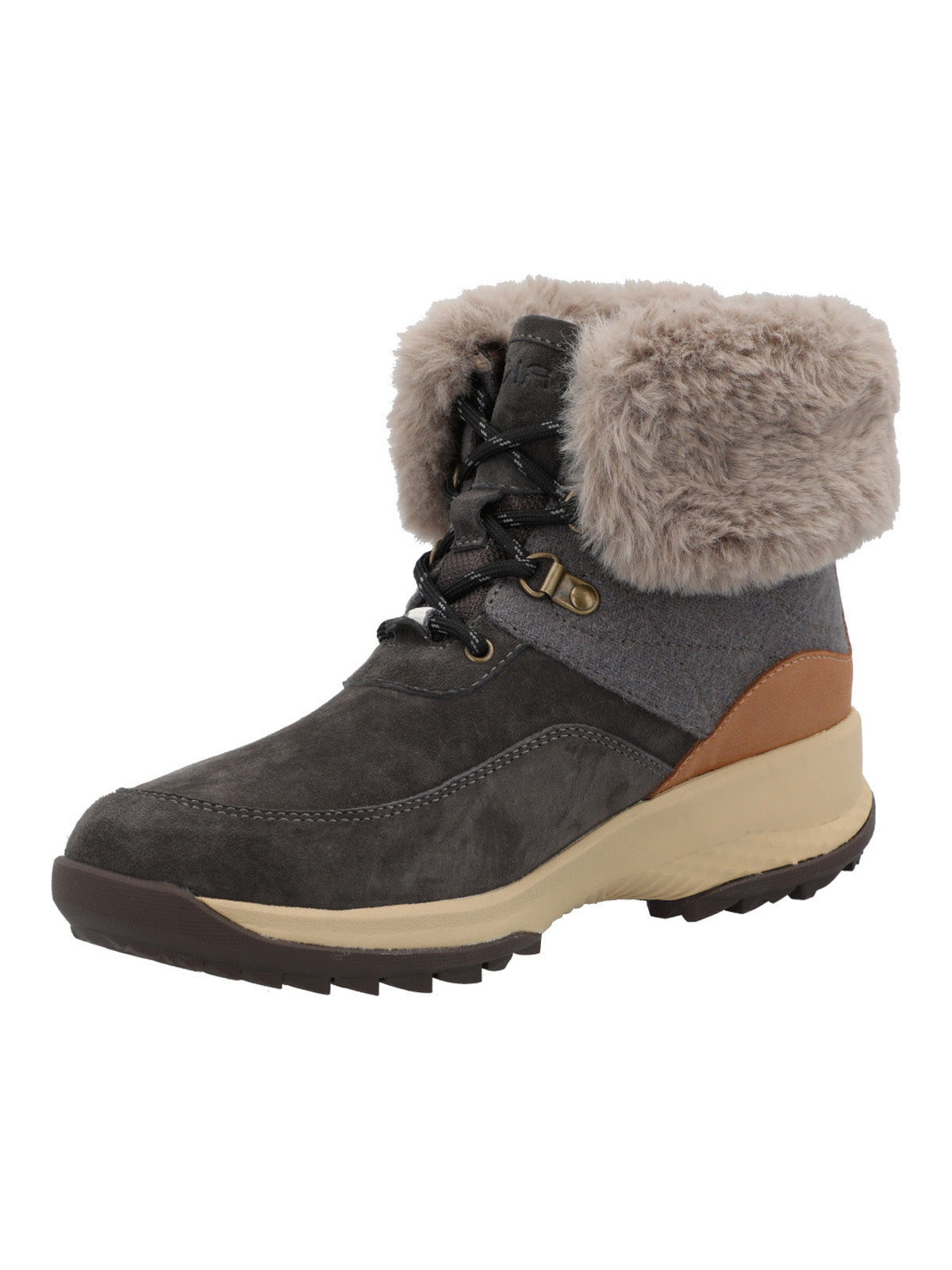 Botin Cuero Mujer Bimba Gris