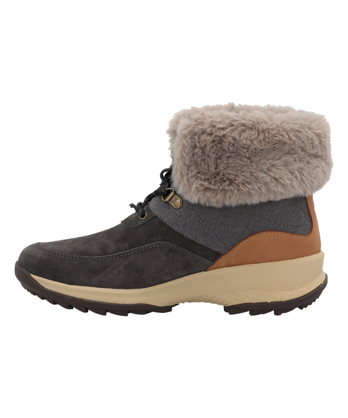 Botin Cuero Mujer Bimba Gris