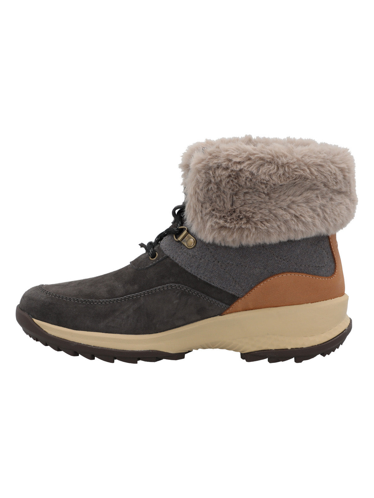 Botin Cuero Mujer Bimba Gris