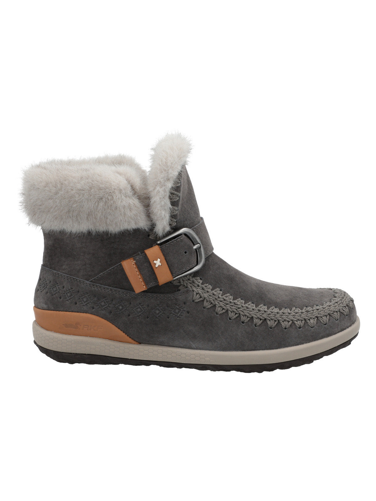 Botin Cuero Mujer Pepa Gris