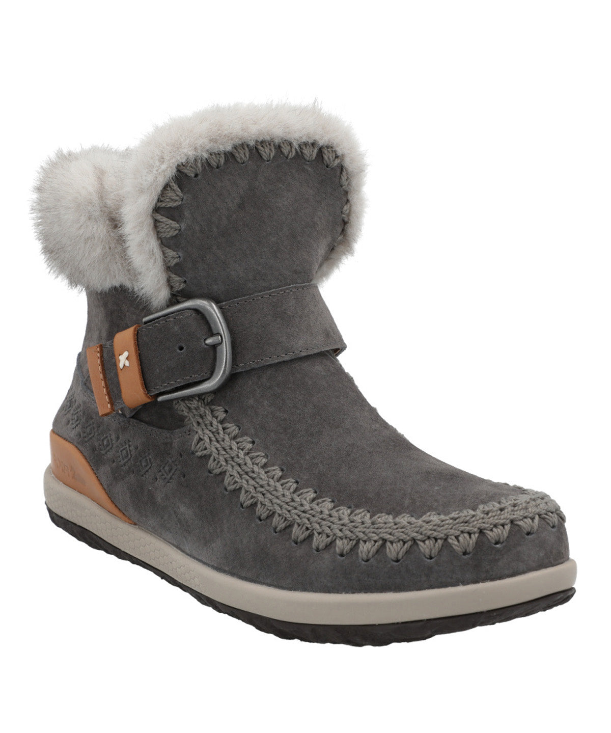 Botin Cuero Mujer Pepa Gris