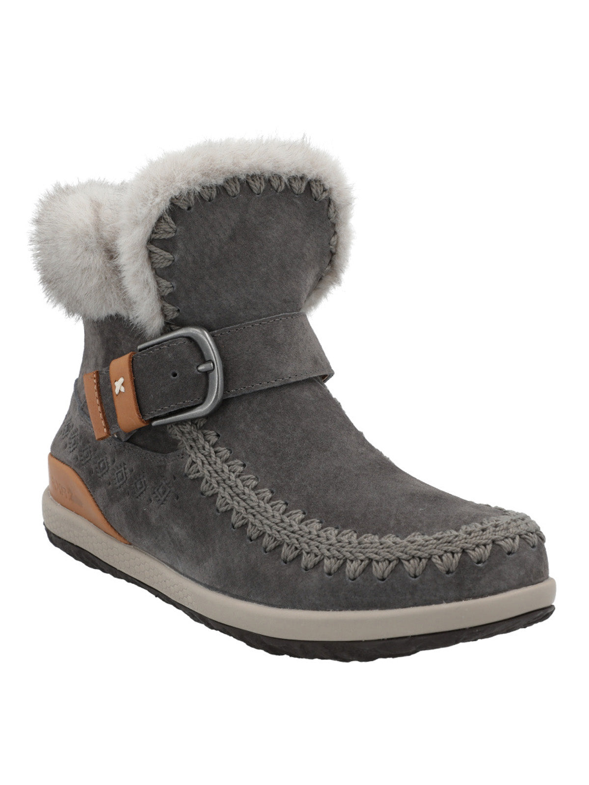 Botin Cuero Mujer Pepa Gris