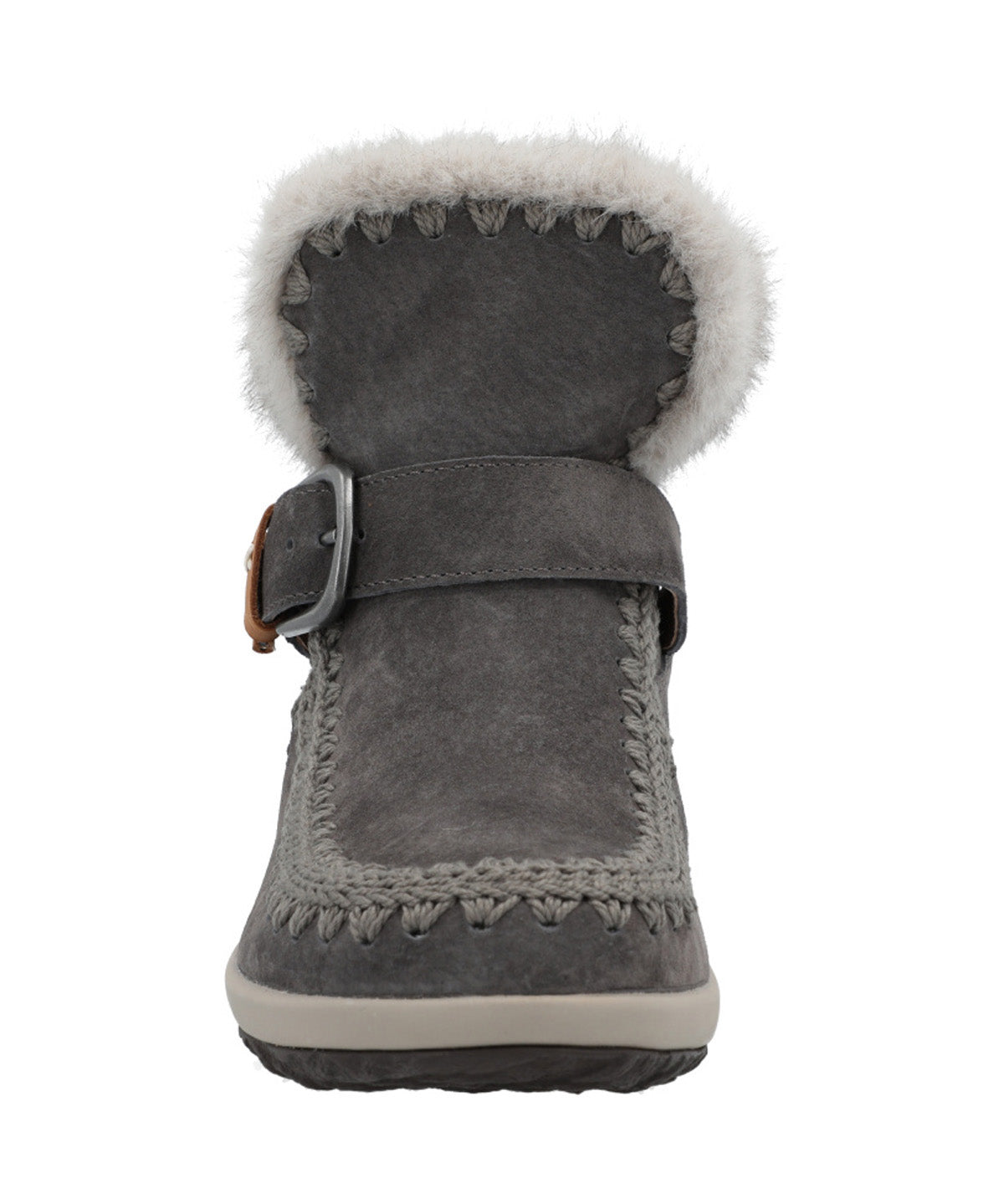 Botin Cuero Mujer Pepa Gris