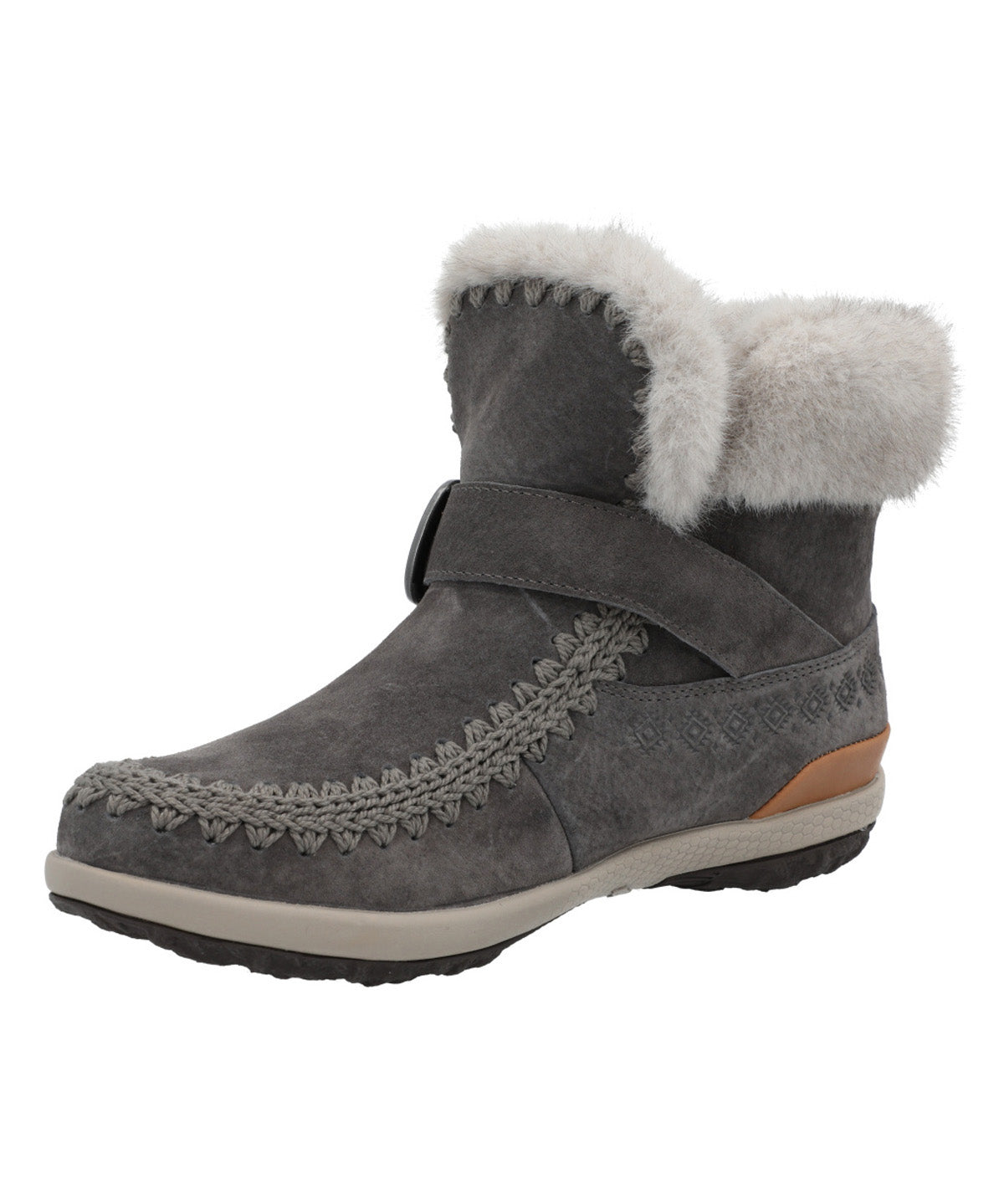 Botin Cuero Mujer Pepa Gris