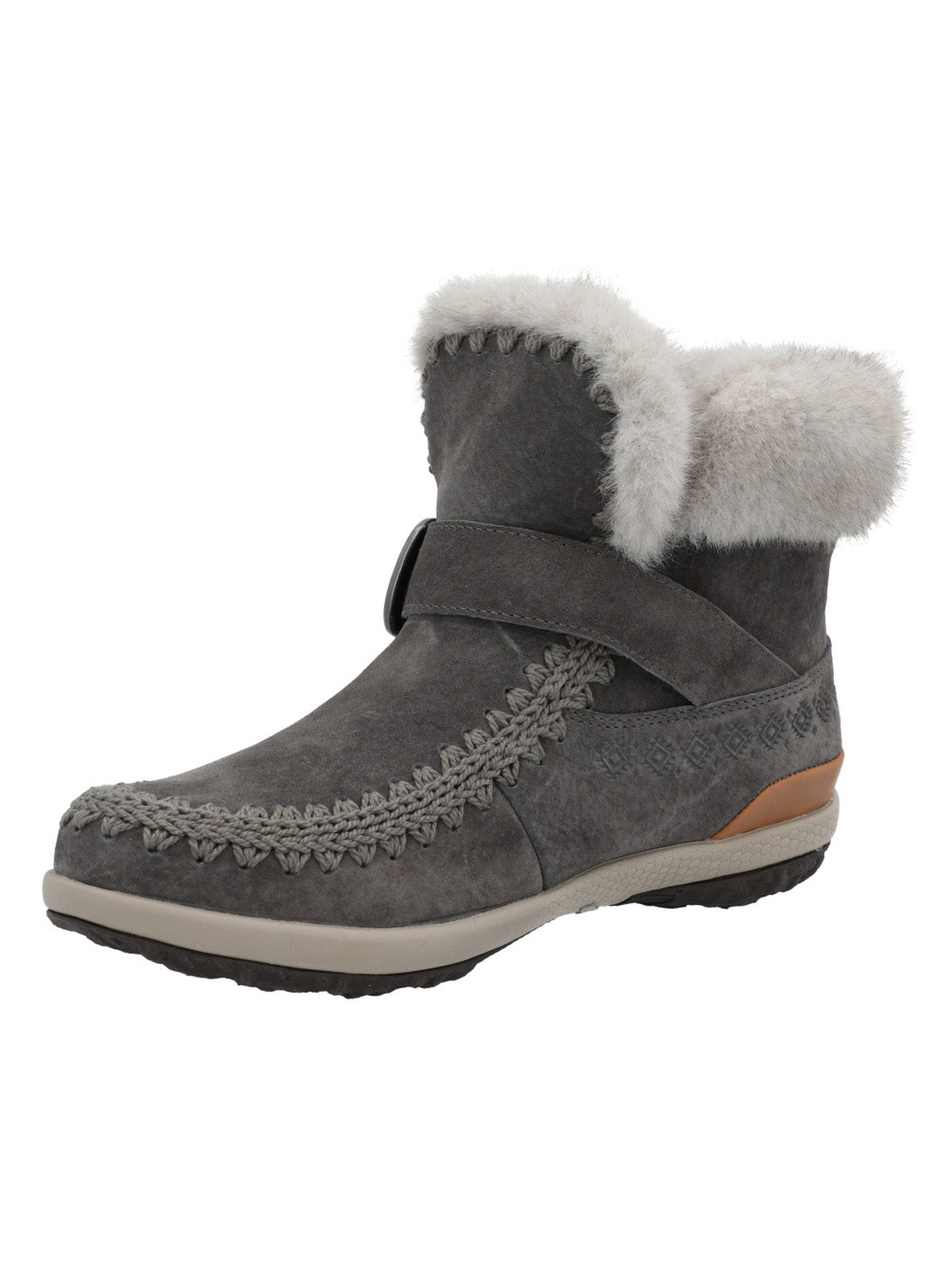 Botin Cuero Mujer Pepa Gris