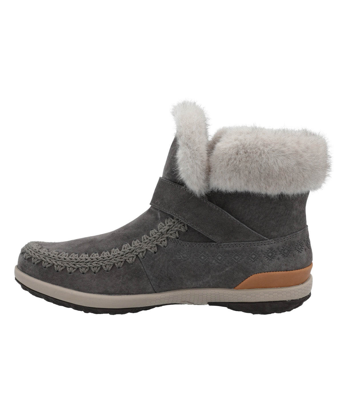 Botin Cuero Mujer Pepa Gris