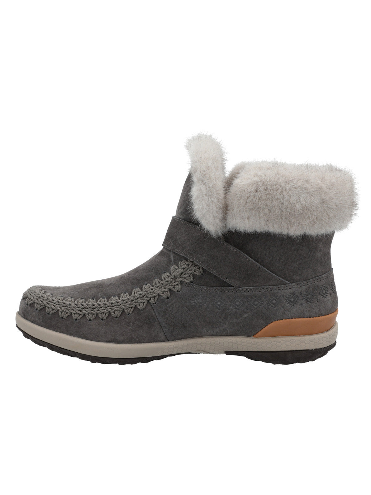 Botin Cuero Mujer Pepa Gris