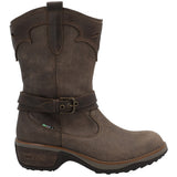 Bota Cuero Mujer Nia Café