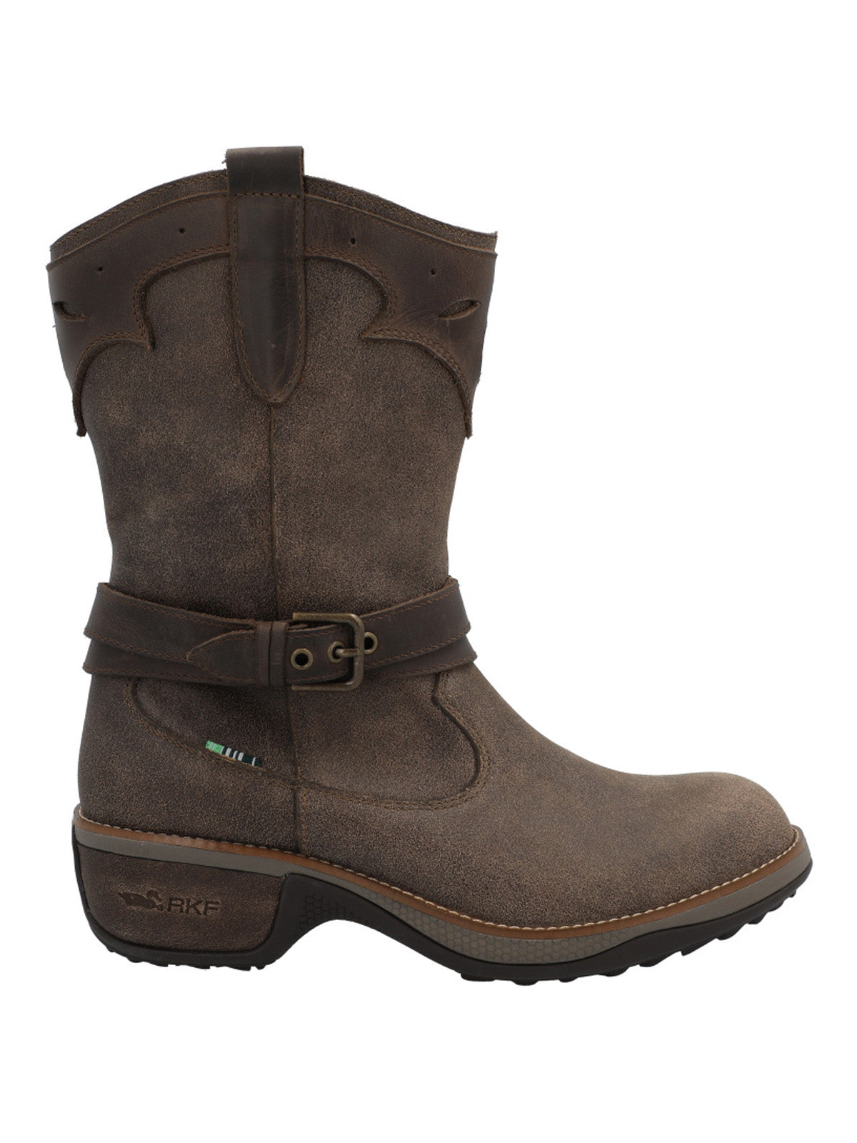 Bota Cuero Mujer Nia Café