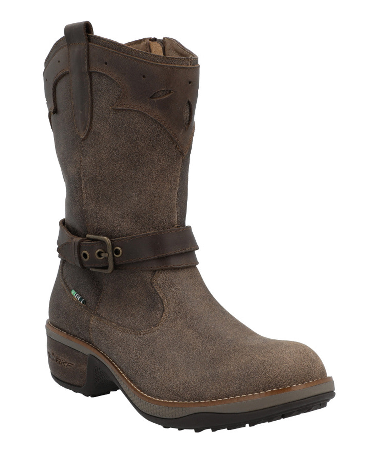 Bota Cuero Mujer Nia Café