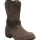 Bota Cuero Mujer Nia Café